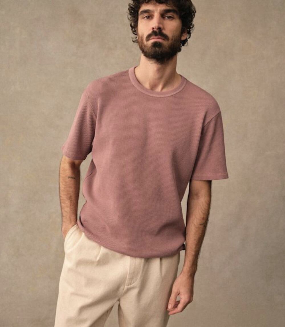 Octobre Editions Mens Loise T Shirt Antique Rose Medium NWT